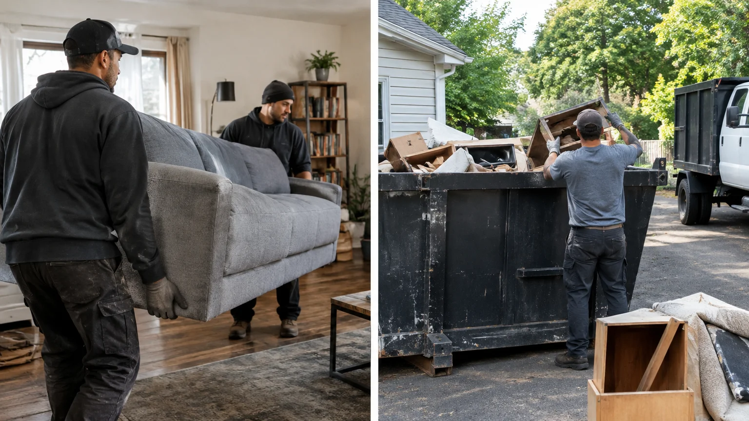 Furniture Removal vs Dumpster Rental: Which Handles Bulky Items Best?
