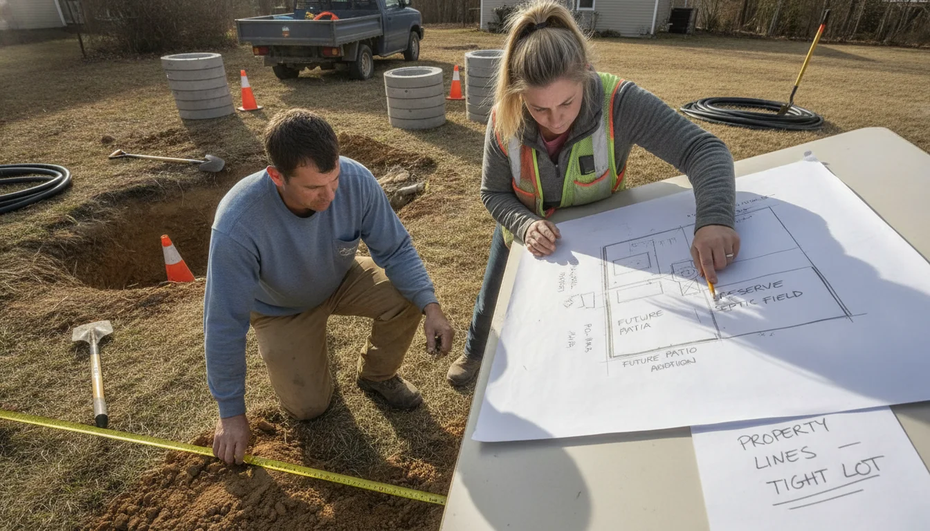 How Far Can a Septic Tank Be From the House in Conyers?