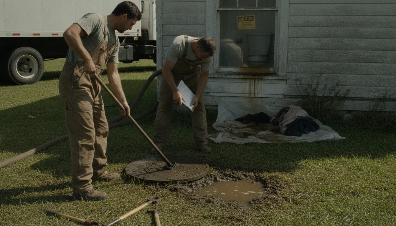 Track septic symptoms and fixtures in Rogers Note when symptoms began and which fixtures are affected; handle any sewage indoors with care in Rogers
