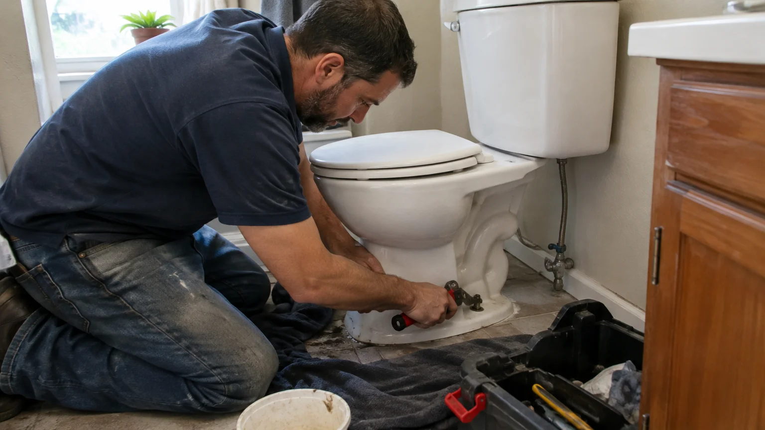 Toilet repair cost details to appear in a written estimate