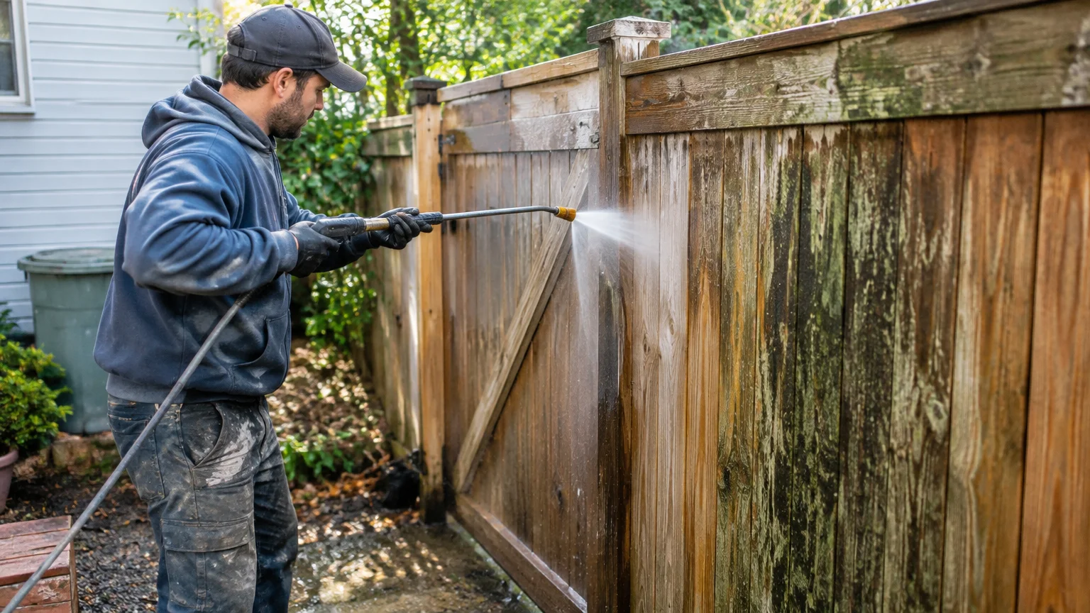Remove mold and mildew stains from decks and fences—clean wood, vinyl, and painted surfaces in Cape Coral