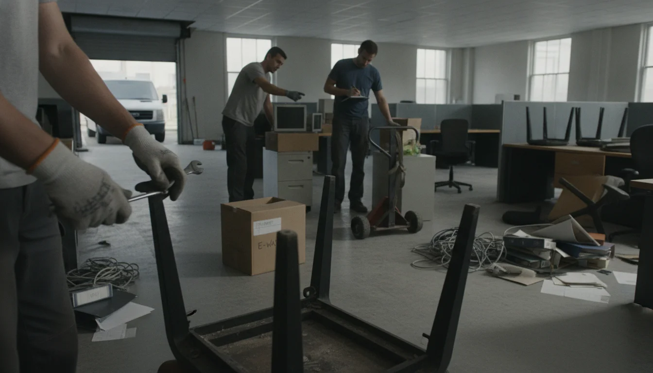 Office Furniture Removal vs Dumpster Rental: Business Guide