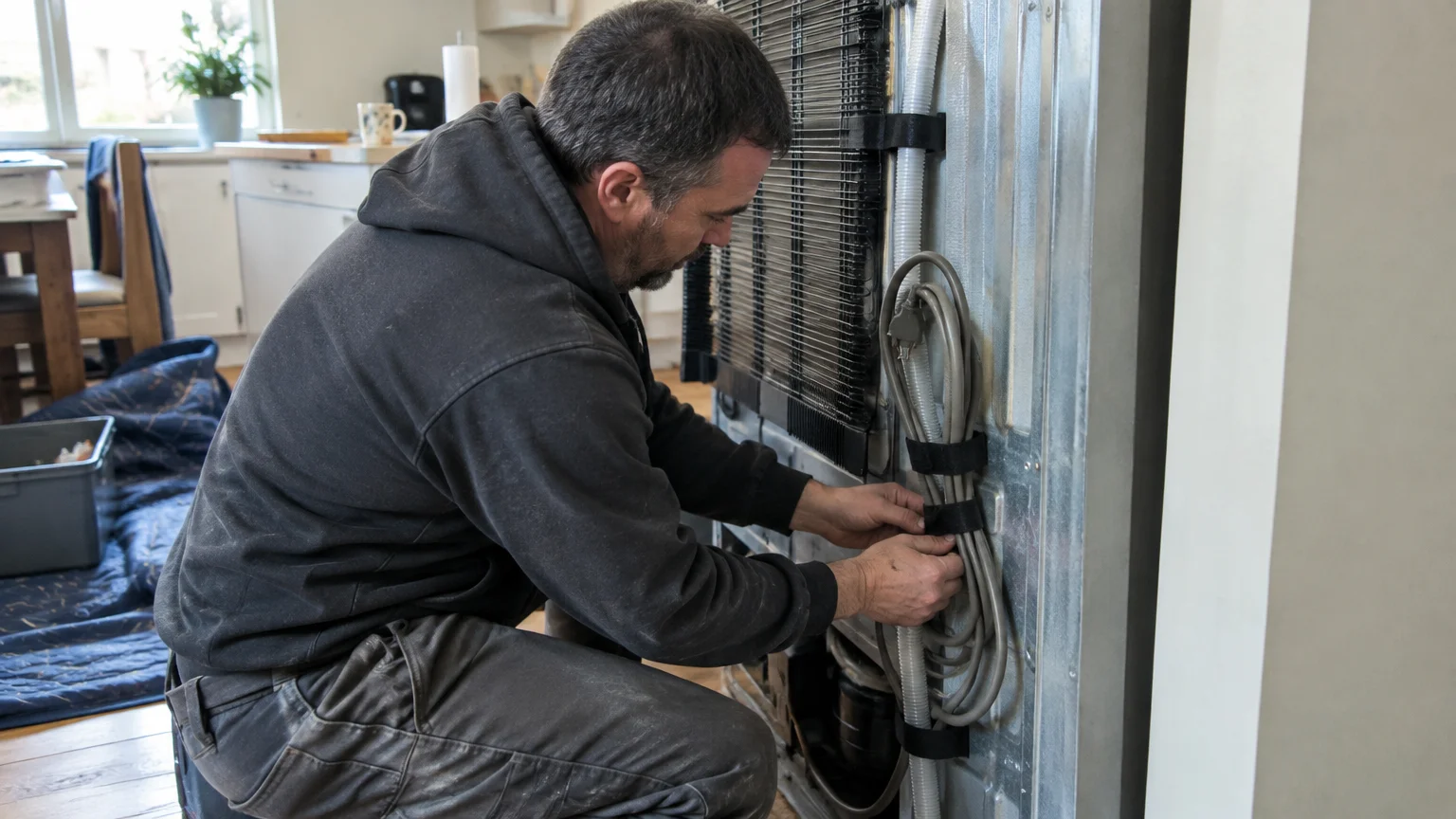 Secure doors, cords, racks, hoses and small parts before removal Smyrna GA Junk Removal tip: secure doors and cords when preparing large appliances for removal