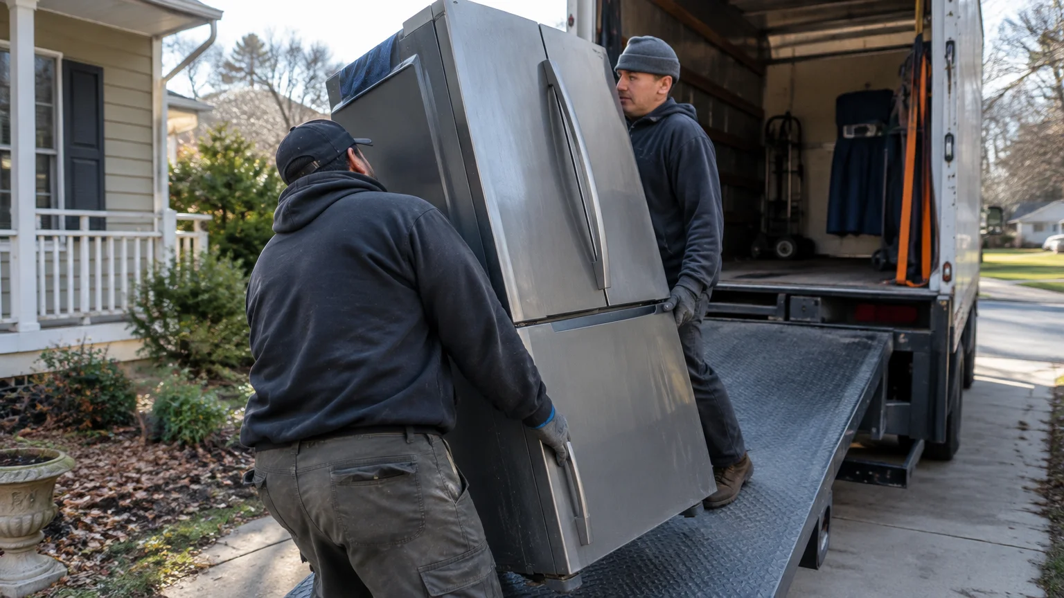 Professional large appliance removal vs renting a dumpster for a few bulky items in San Mateo