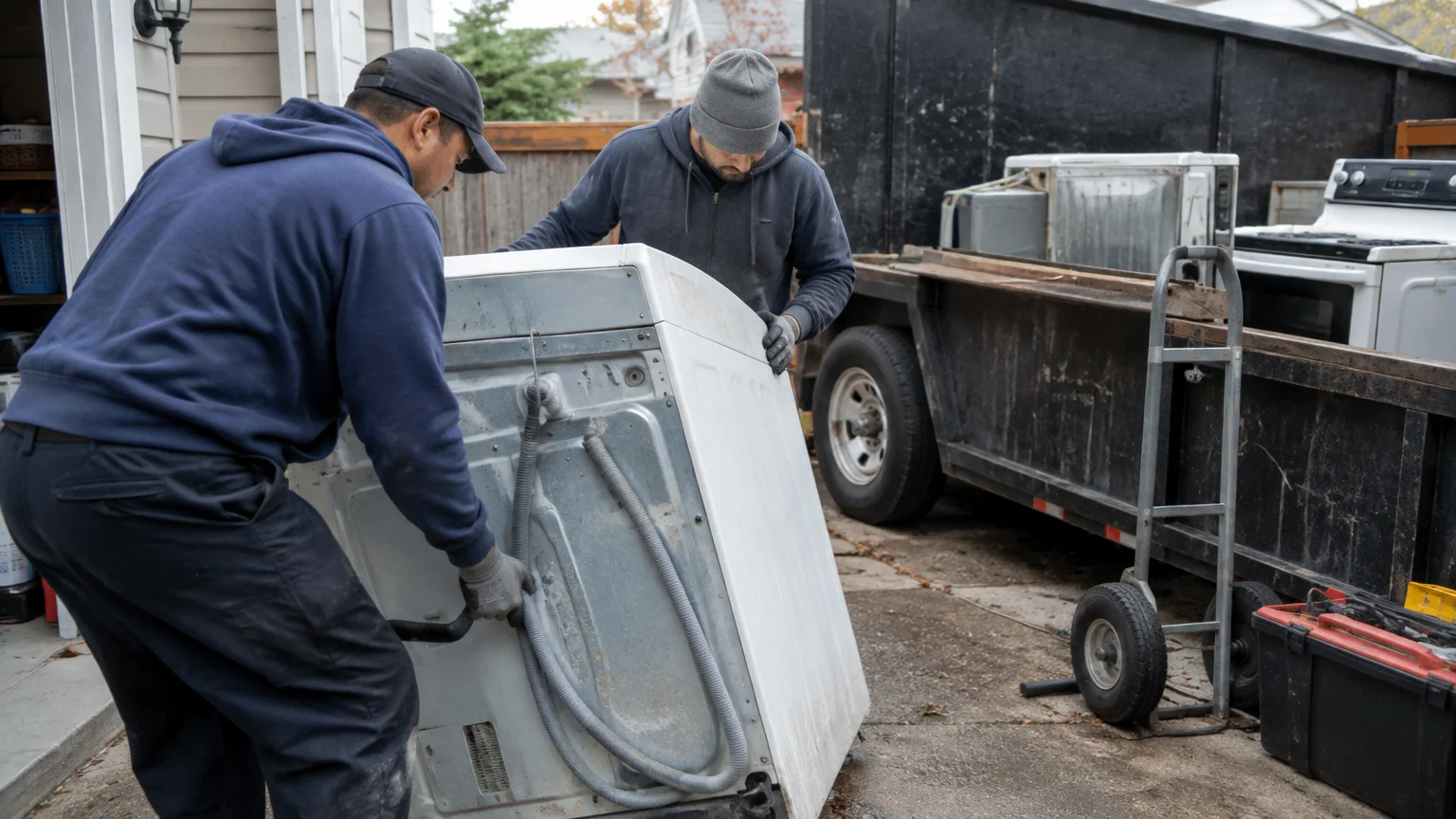 Large Appliance Removal vs Dumpster Rental: Which Is Better?