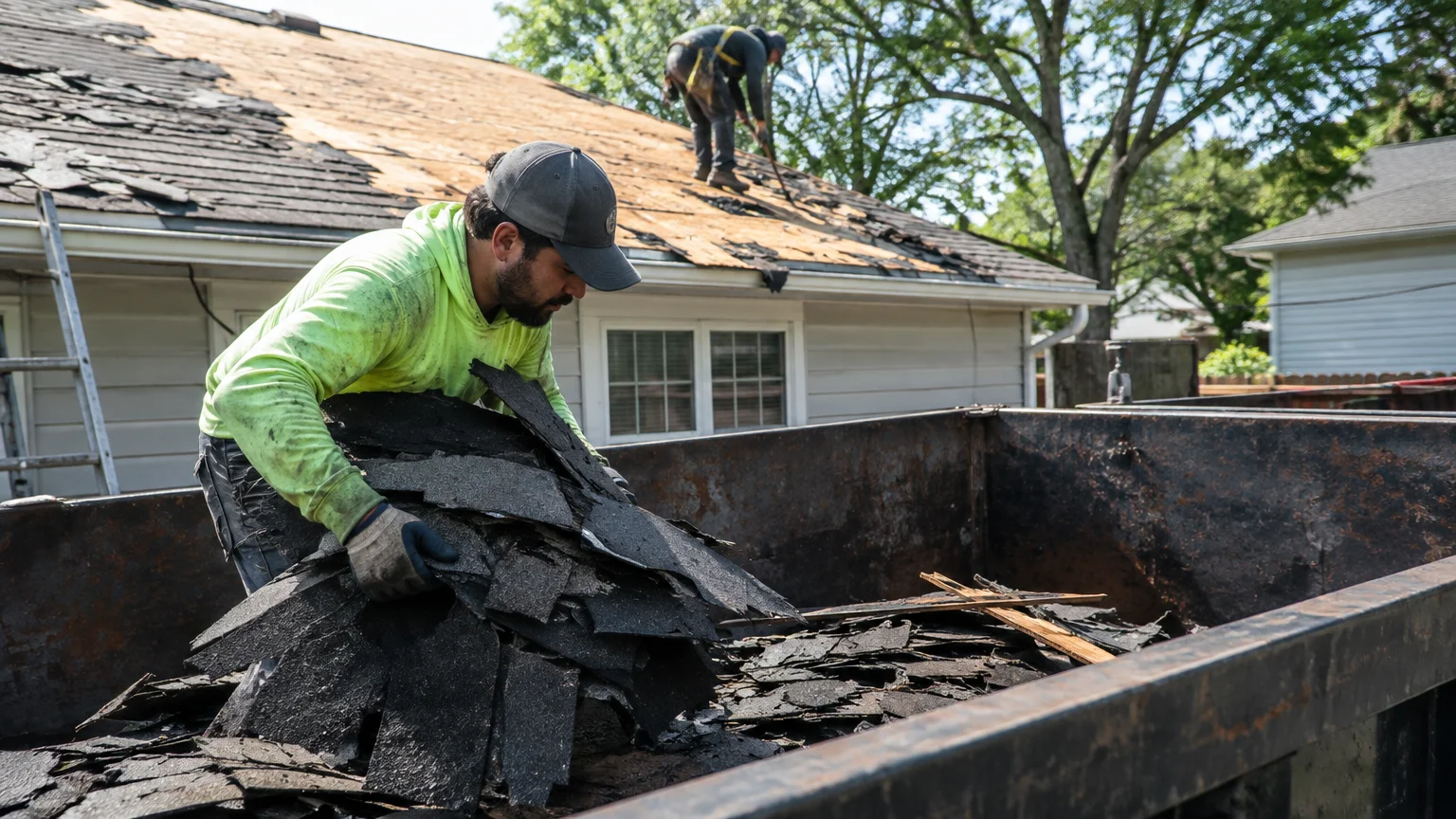 Smyrna GA Junk Removal: Roofing debris vs dumpster rental Roofing debris removal vs dumpster rental – materials requiring special disposal handling