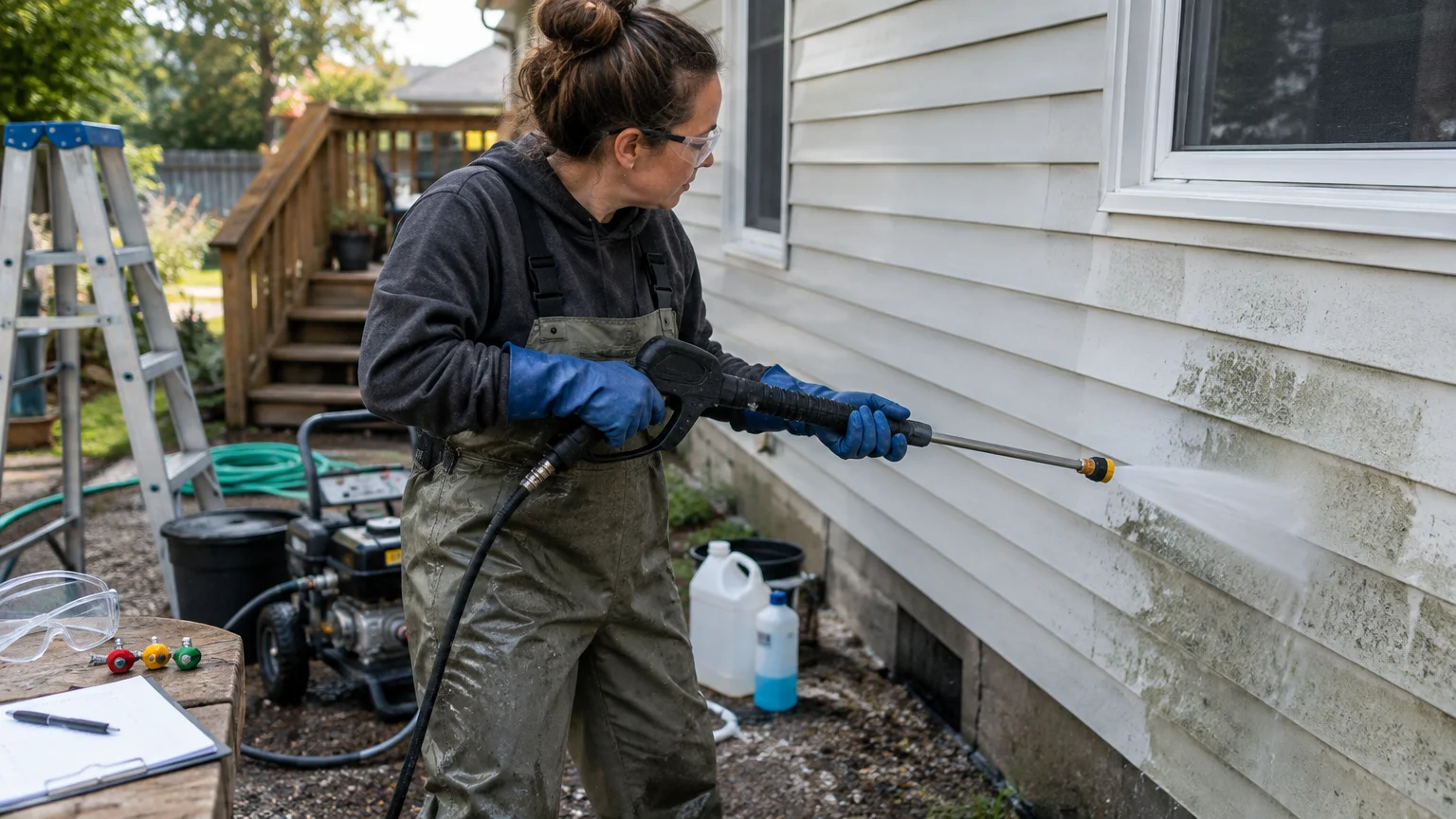 Power washing DIY – Choosing the right machine, nozzle, and cleaning solution in Slidell