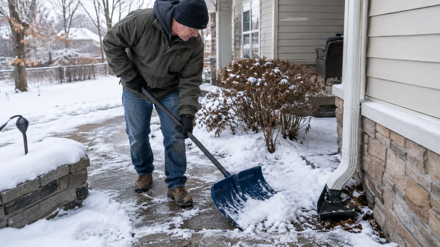 Best time to pressure wash house – Winter conditions that may require postponing exterior washing