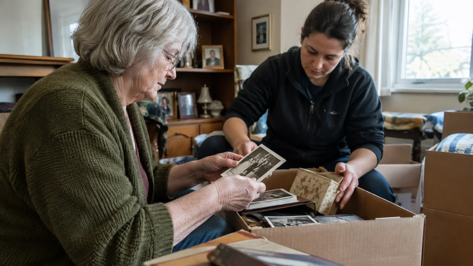 Handle sentimental items slowly and with the owner’s permission in Asheville Declutter before moving in Asheville – ways to preserve memories without keeping everything