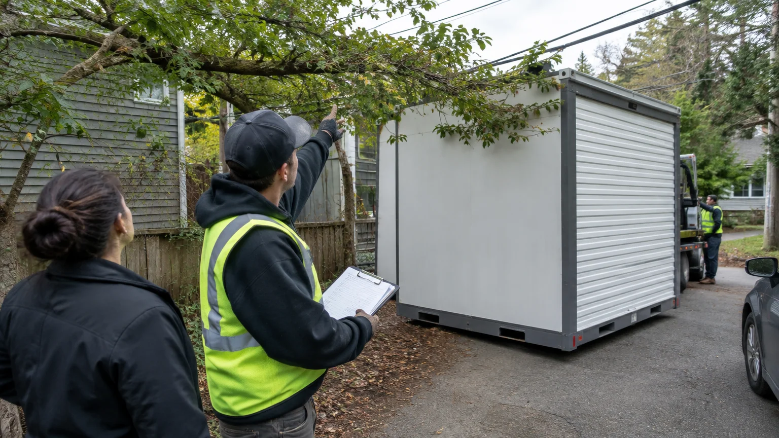 Moving pods cost in Asheville – how driveways, streets, and parking affect container placement